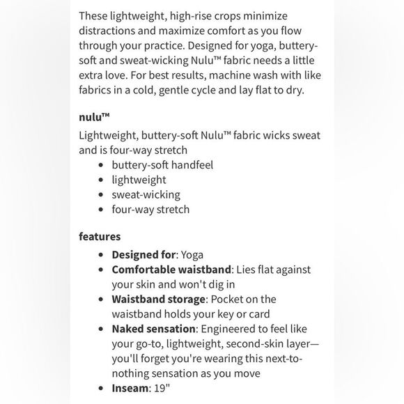 .Lululemon Align Crop 19" Deep Rouge - Picture 6 of 9